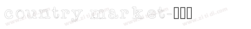 country market字体转换